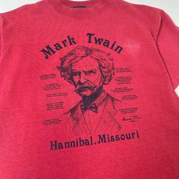 Vintage Mark Twain Hannibal, Missouri Graphic Tee L - Picture 2 of 4